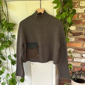 DELETING Zara Cropped Turtleneck Sweater with Pocket